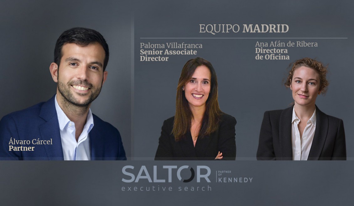 Saltor Talent abre oficinas en Madrid y nombra a Álvaro Cárcel, nuevo partner de la firma